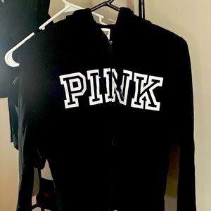 Victorias Secret black PINK hoodie size small